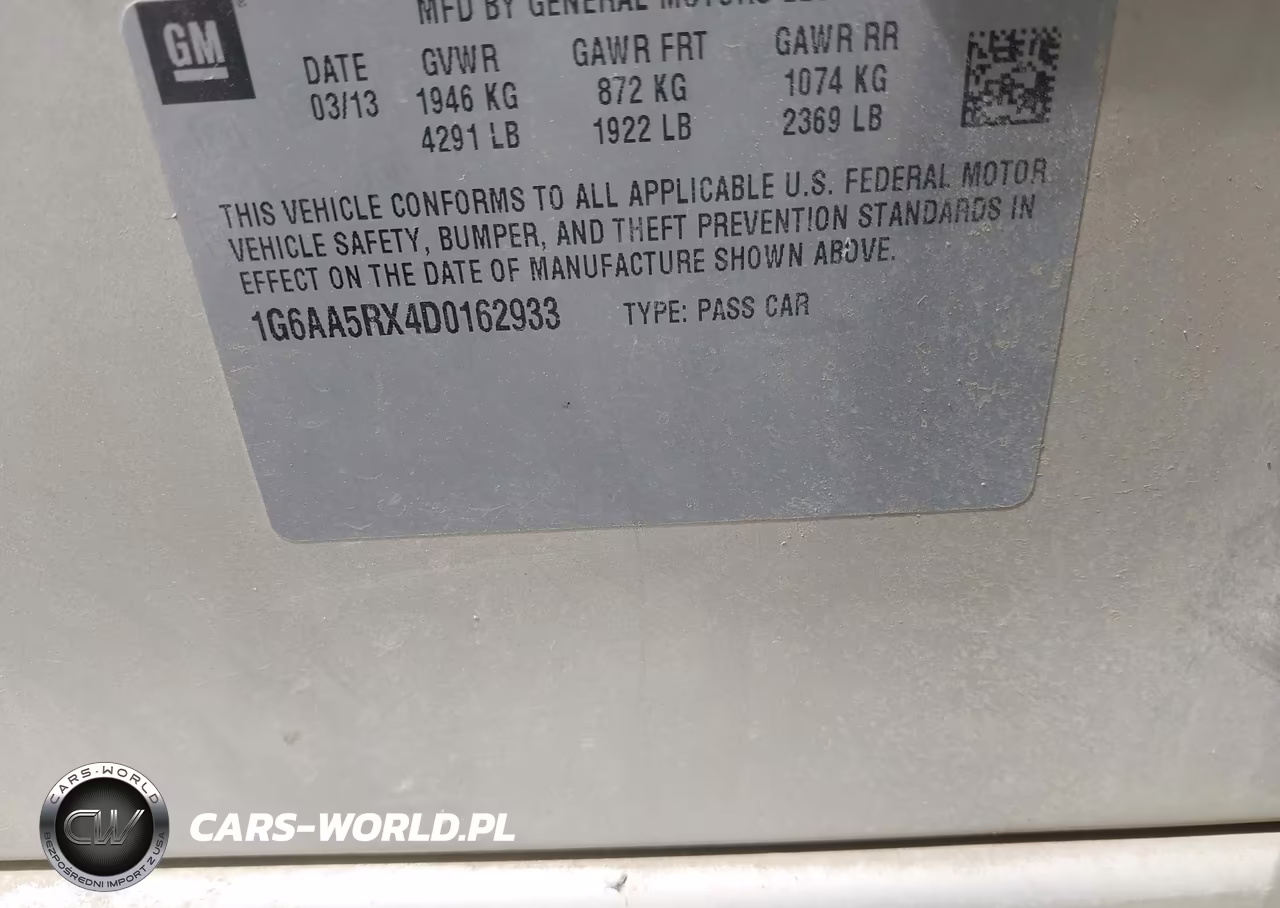 2013 Cadillac Ats Standard VIN:1G6AA5RX4D0162933 - 9