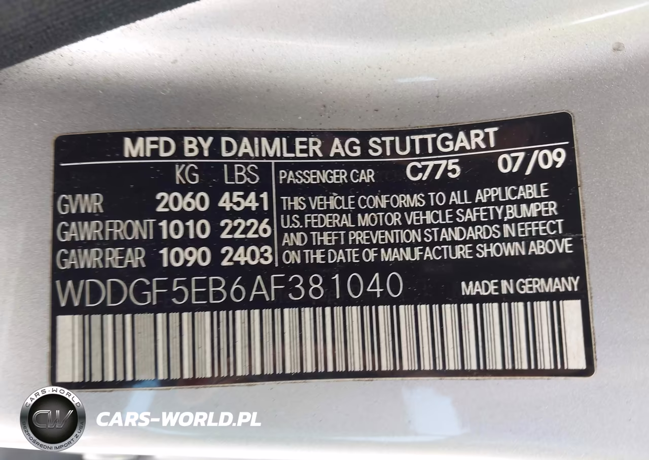 2010 Mercedes-Benz C 300 Sport VIN:WDDGF5EB6AF381040 - 9