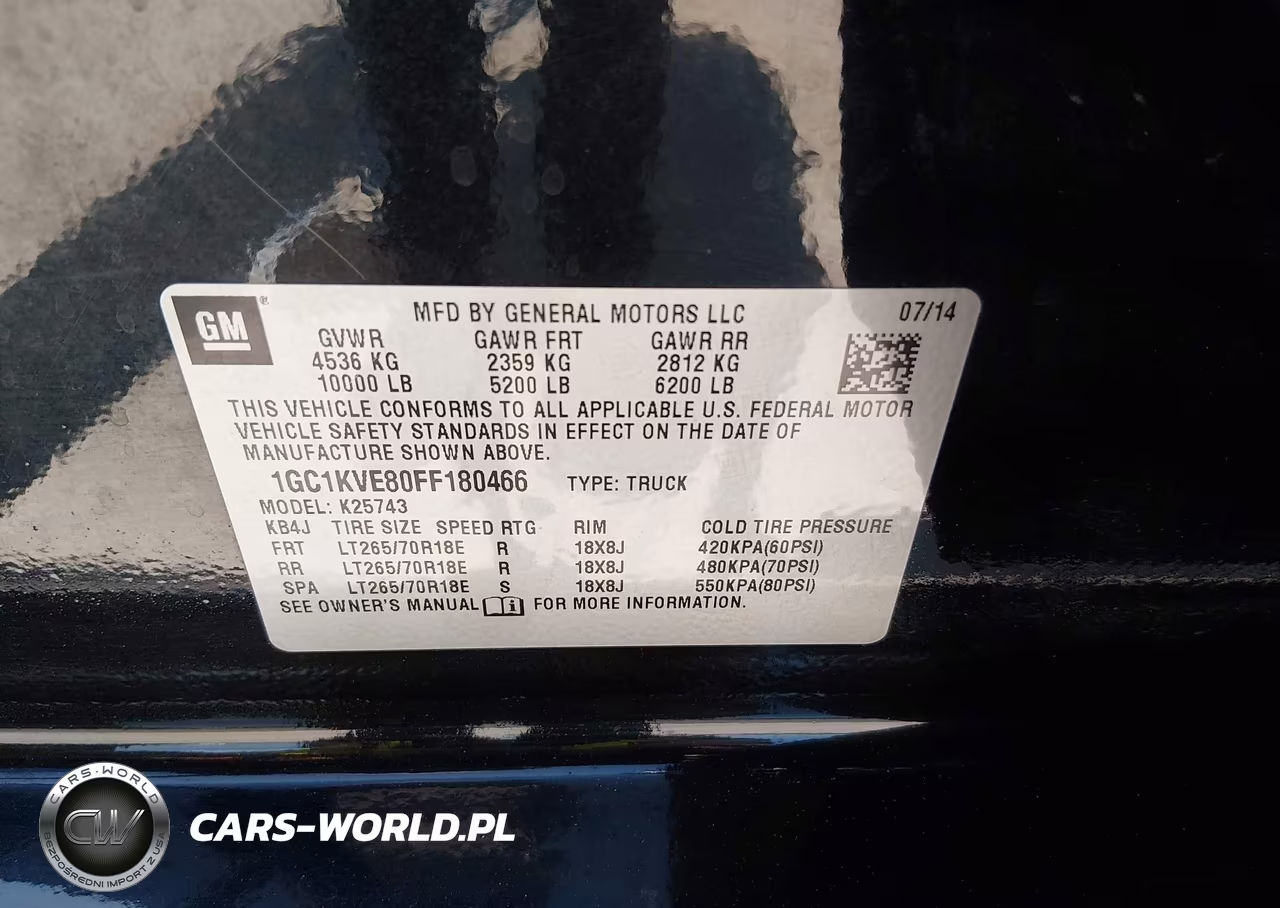 2015 Chevrolet Silverado 2500Hd Lt VIN:1GC1KVE80FF180466 - 9