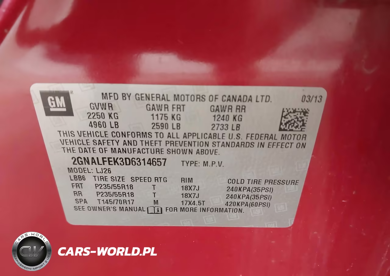 2013 Chevrolet Equinox Ltz VIN:2GNALFEK3D6314657 - 9
