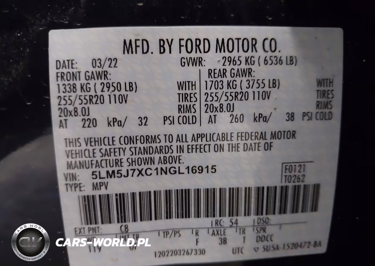 2022 Lincoln Aviator Reserve VIN:5LM5J7XC1NGL16915 - 9