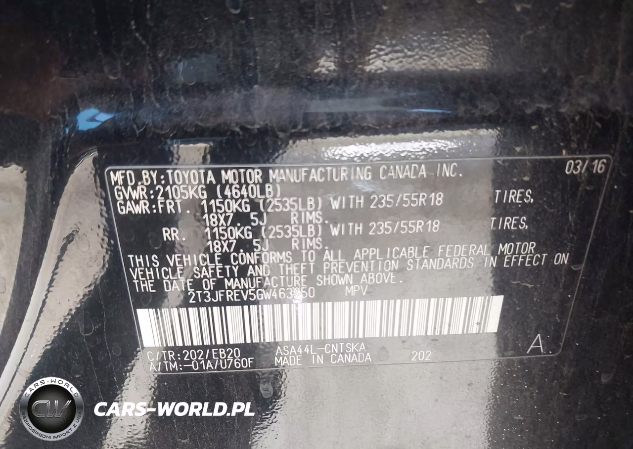 2016 Toyota Rav4 Se VIN:2T3JFREV5GW463950 - 9
