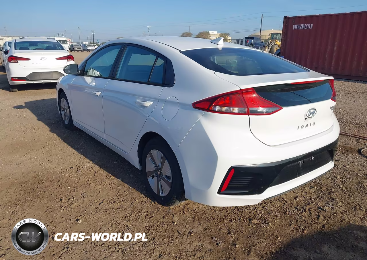 2018 Hyundai Ioniq Hybrid Blue VIN:KMHC65LC9JU075753 - 3