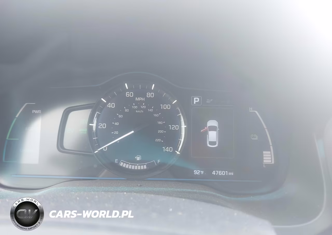 2018 Hyundai Ioniq Hybrid Blue VIN:KMHC65LC9JU075753 - 7