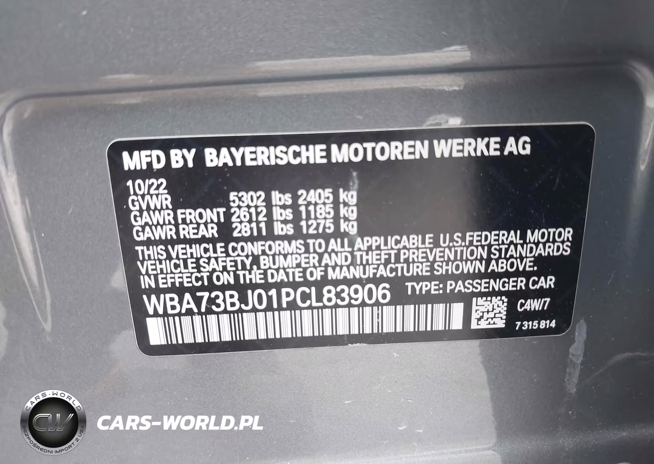 2023 BMW 540 I xDrive VIN:WBA73BJ01PCL83906 - 9