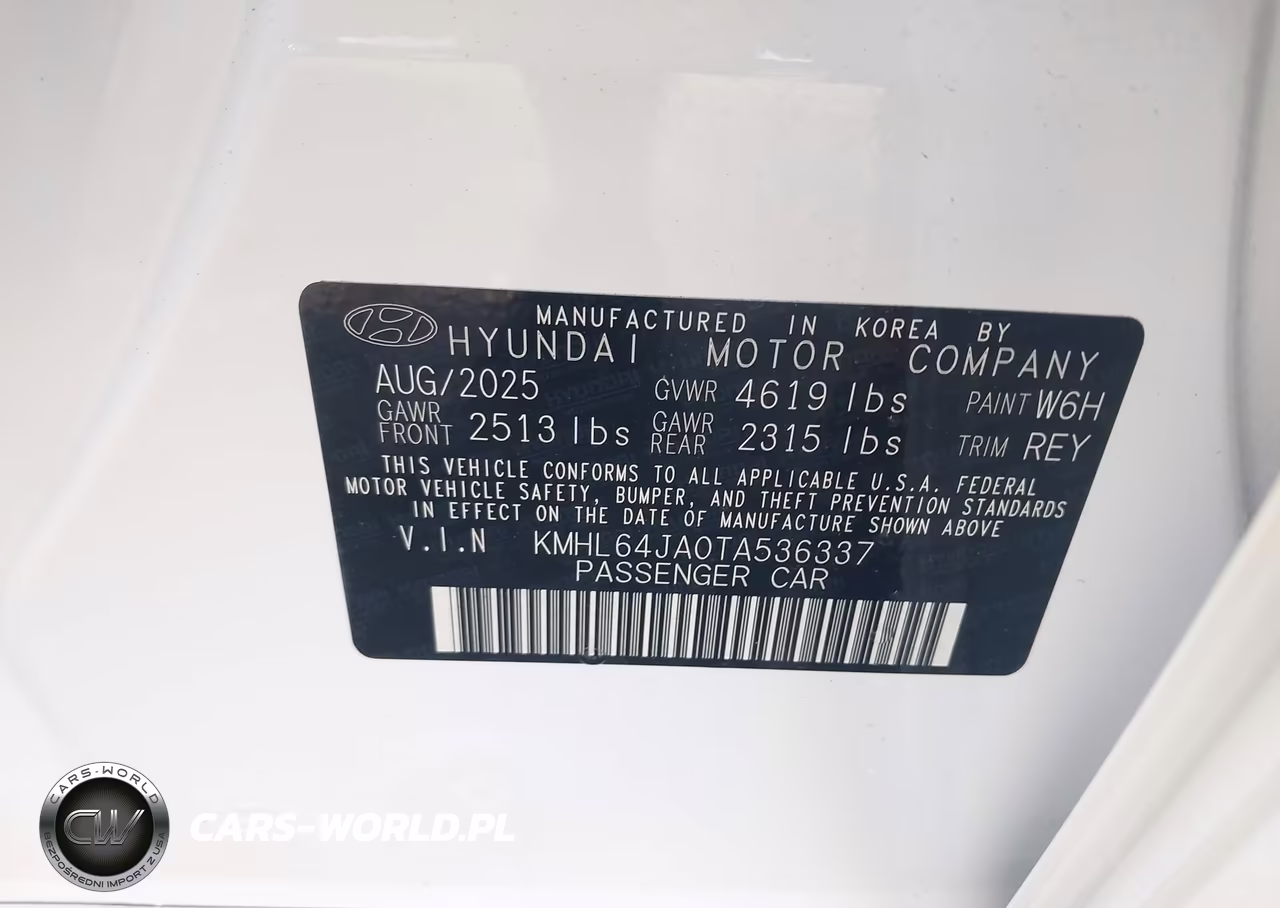 2026 Hyundai Sonata Sel Sport VIN:KMHL64JA0TA536337 - 9