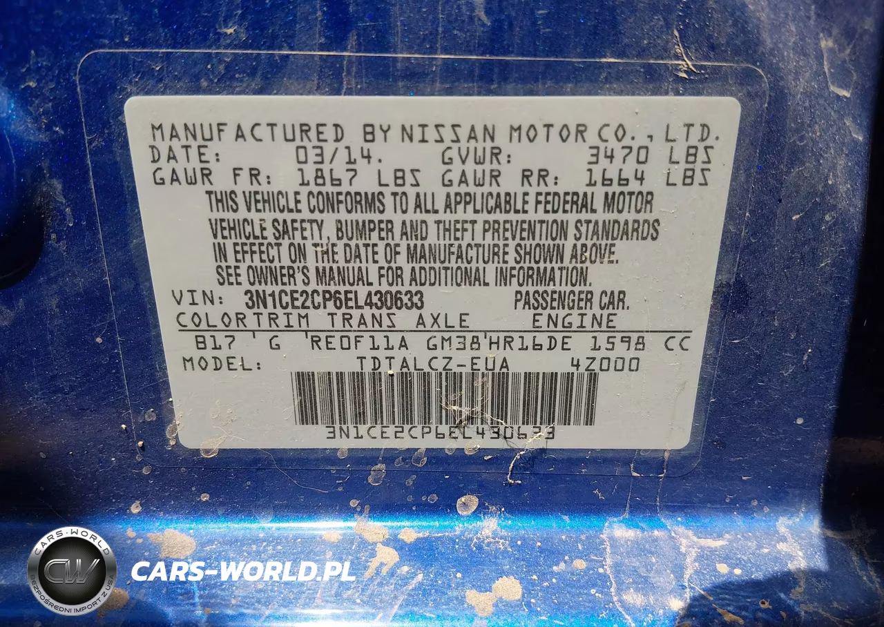 2014 Nissan Versa Note S Plus VIN:3N1CE2CP6EL430633 - 9