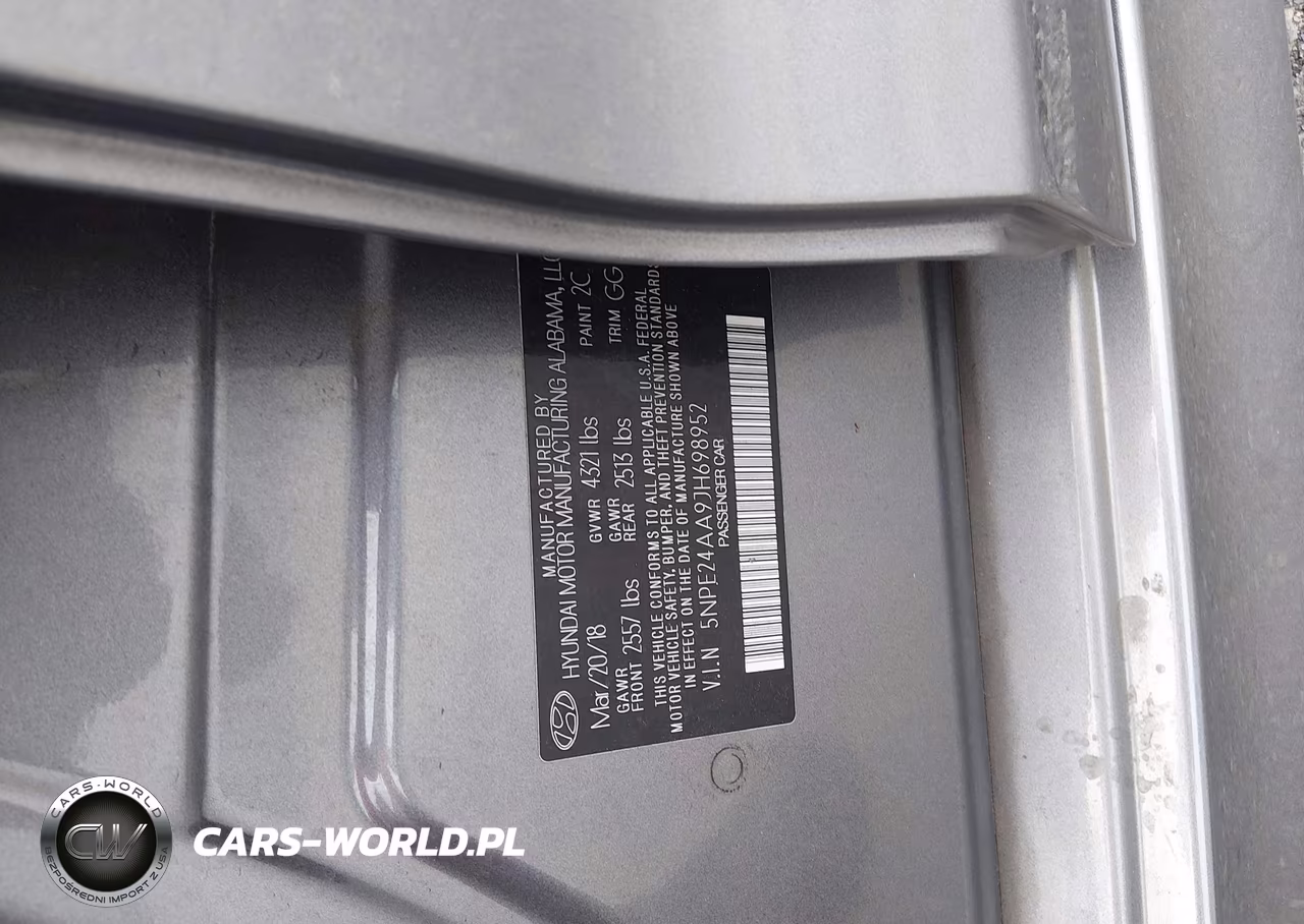 2018 Hyundai Sonata Eco VIN:5NPE24AA9JH698952 - 9