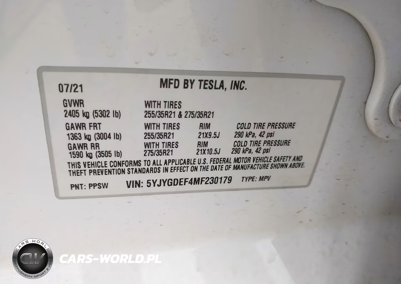 2021 Tesla Model Y Performance Dual Motor All-Wheel Drive VIN:5YJYGDEF4MF230179 - 9