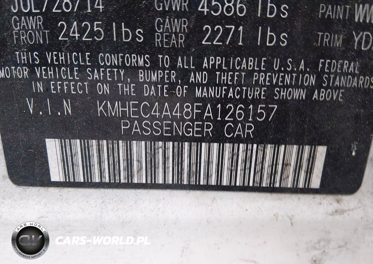 2015 Hyundai Sonata Hybrid Limited VIN:KMHEC4A48FA126157 - 9