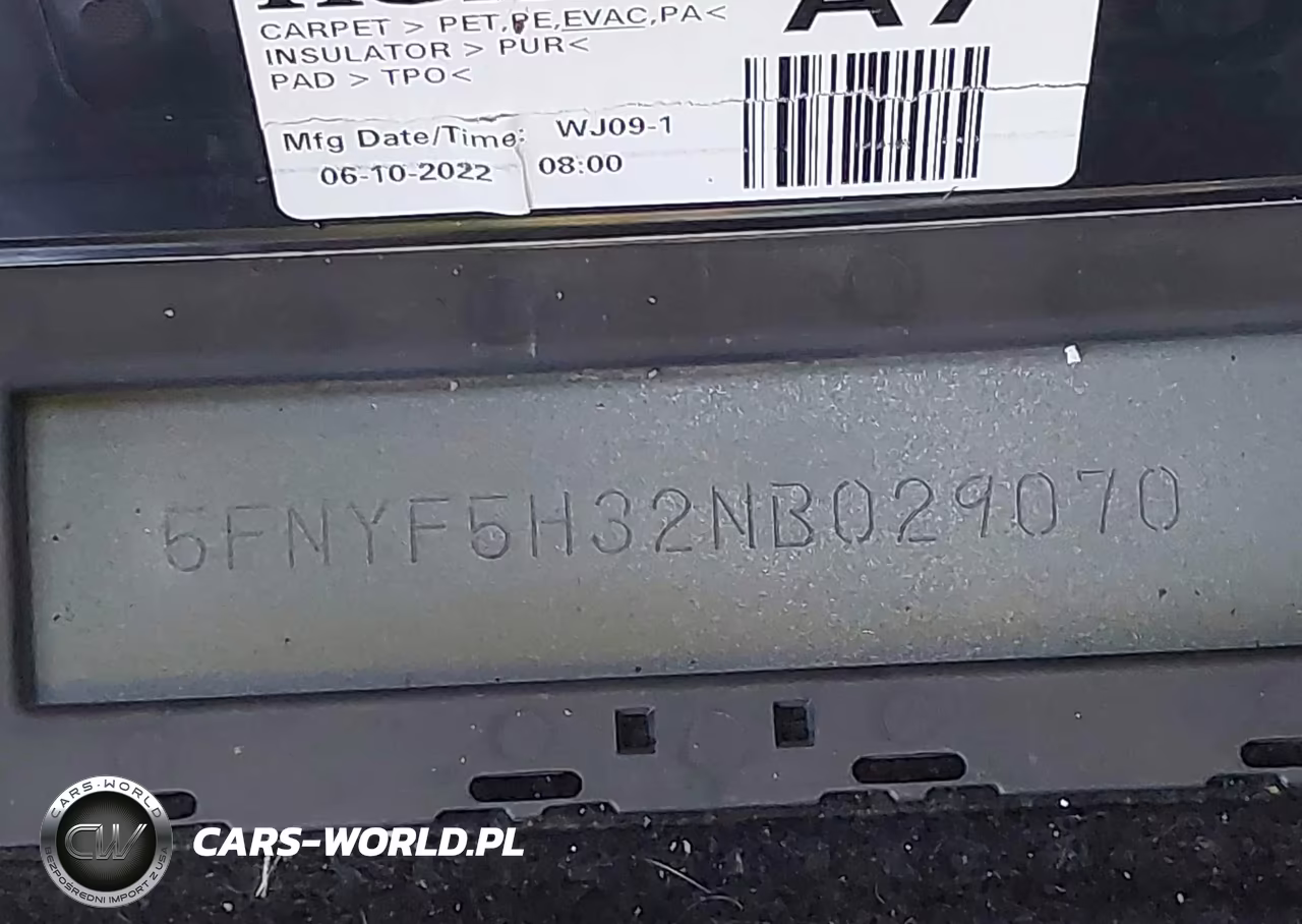 2022 Honda Pilot 2Wd Sport VIN:5FNYF5H32NB029070 - 18