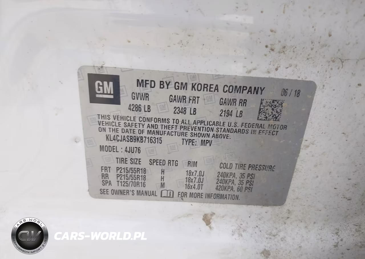 2019 Buick Encore Fwd Preferred VIN:KL4CJASB9KB716315 - 9