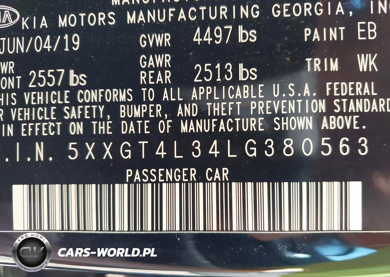 2020 Kia Optima Lx VIN:5XXGT4L34LG380563 - 9