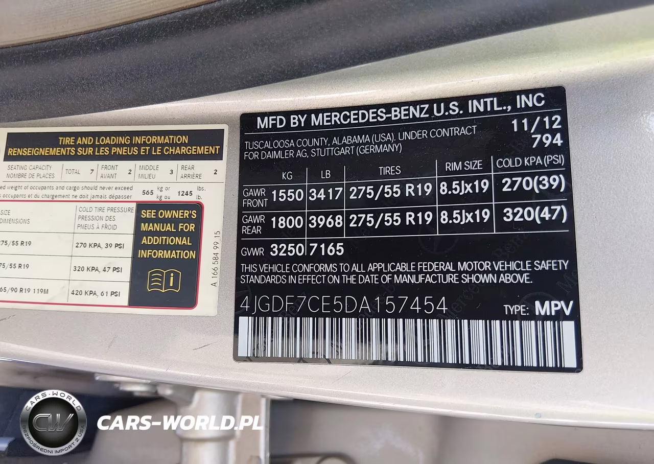 2013 Mercedes-Benz Gl 450 4Matic VIN:4JGDF7CE5DA157454 - 9
