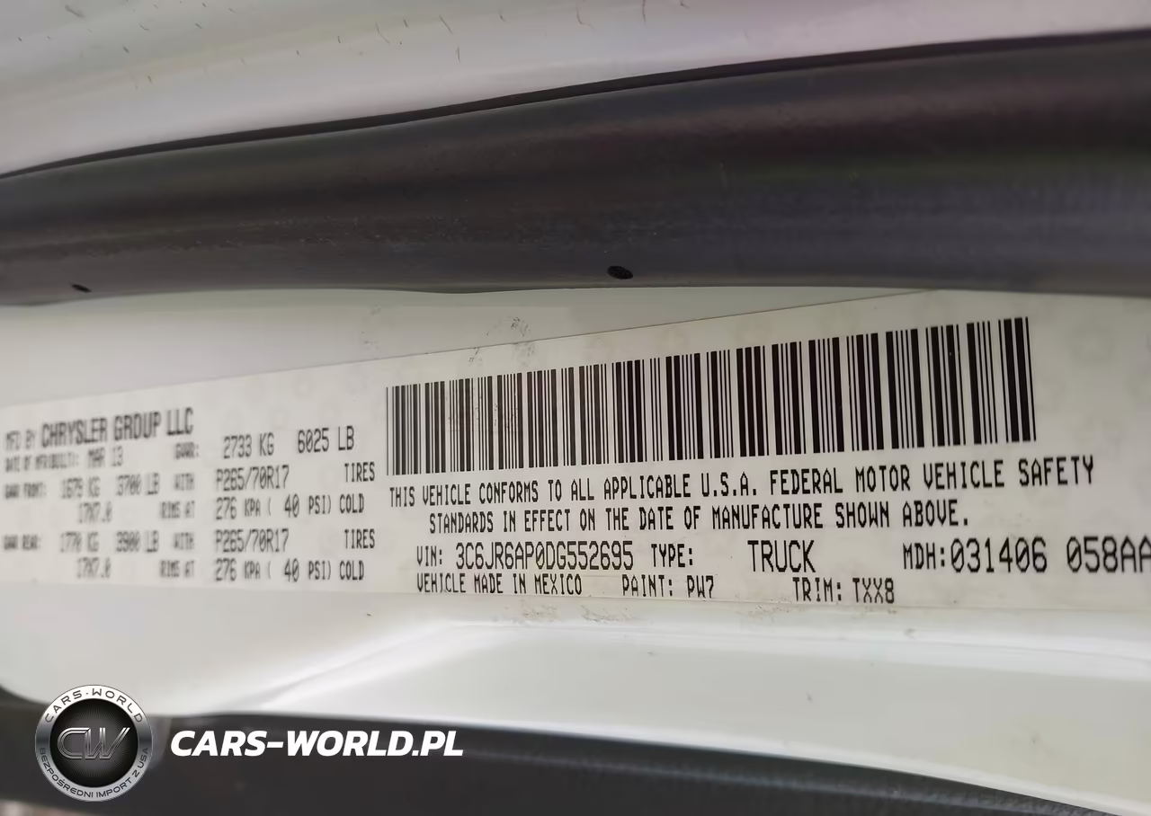 2013 Ram 1500 Tradesman VIN:3C6JR6AP0DG552695 - 9