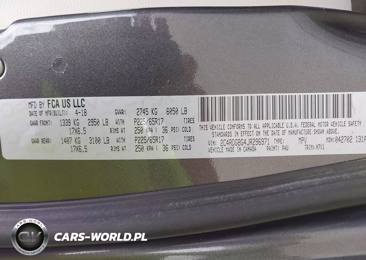 2018 Dodge Grand Caravan Se VIN:2C4RDGBG4JR296971 - 9