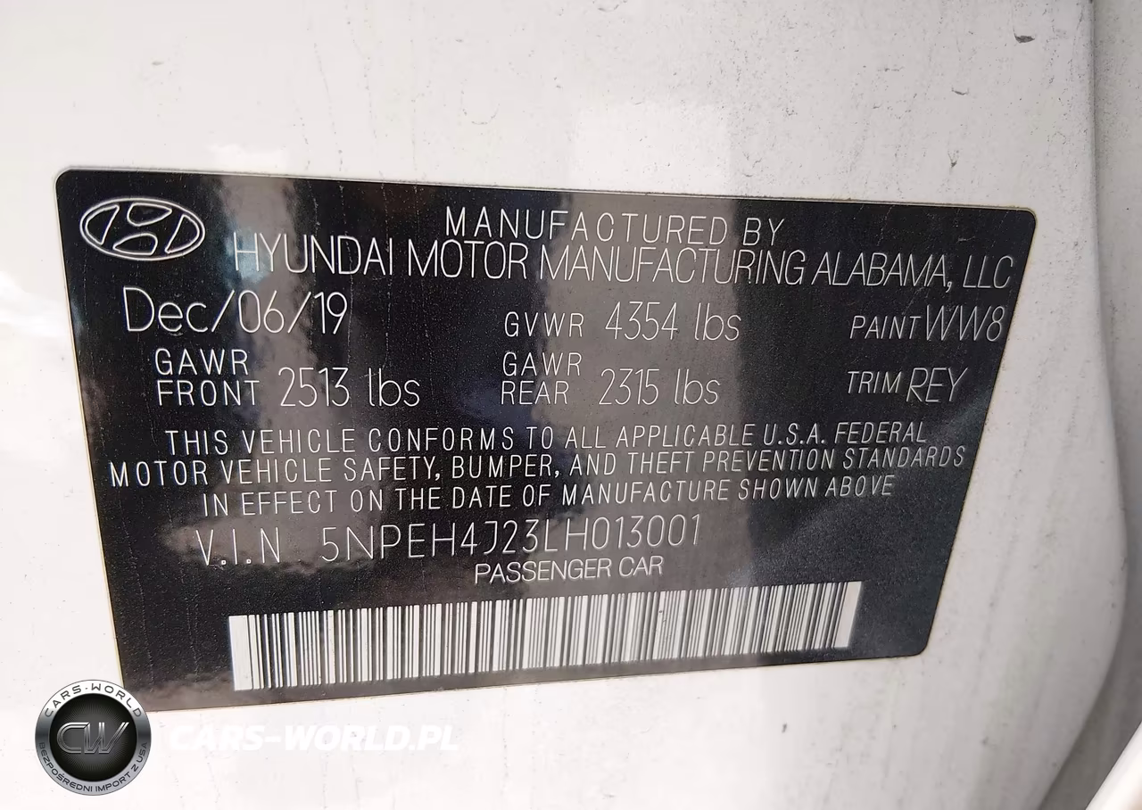 2020 Hyundai Sonata Limited VIN:5NPEH4J23LH013001 - 9