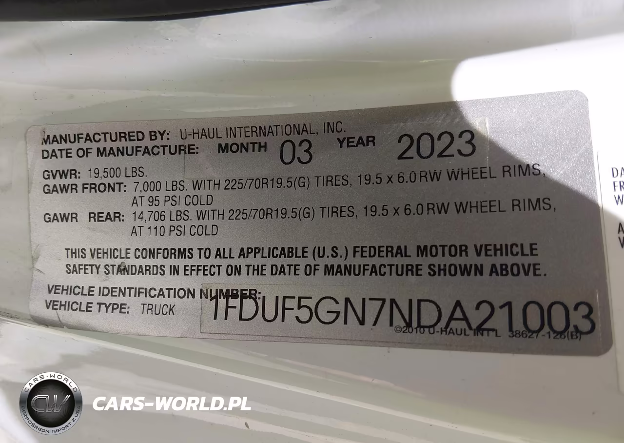 2022 Ford F-550 Chassis Xl-Xlt VIN:1FDUF5GN7NDA21003 - 8