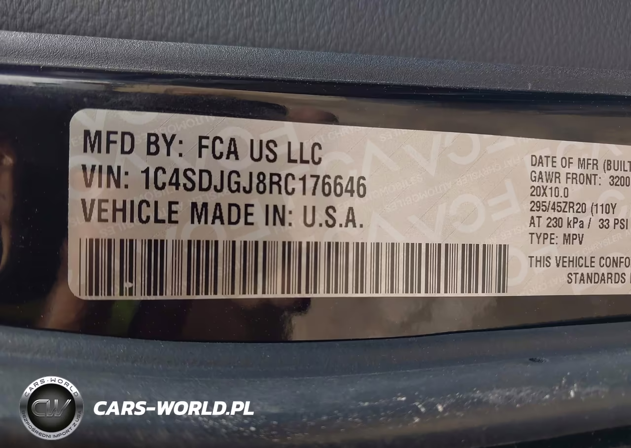 2024 Dodge Durango Srt 392 VIN:1C4SDJGJ8RC176646 - 9