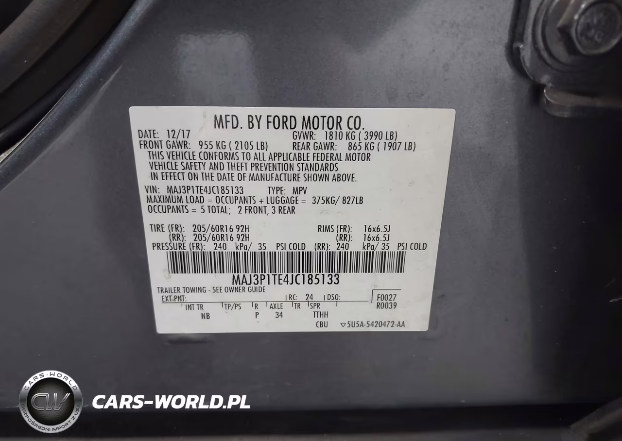 2018 Ford Ecosport Se VIN:MAJ3P1TE4JC185133 - 9