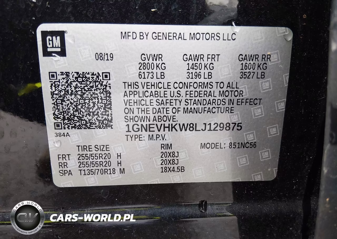 2020 Chevrolet Traverse Awd Lt Leather VIN:1GNEVHKW8LJ129875 - 9