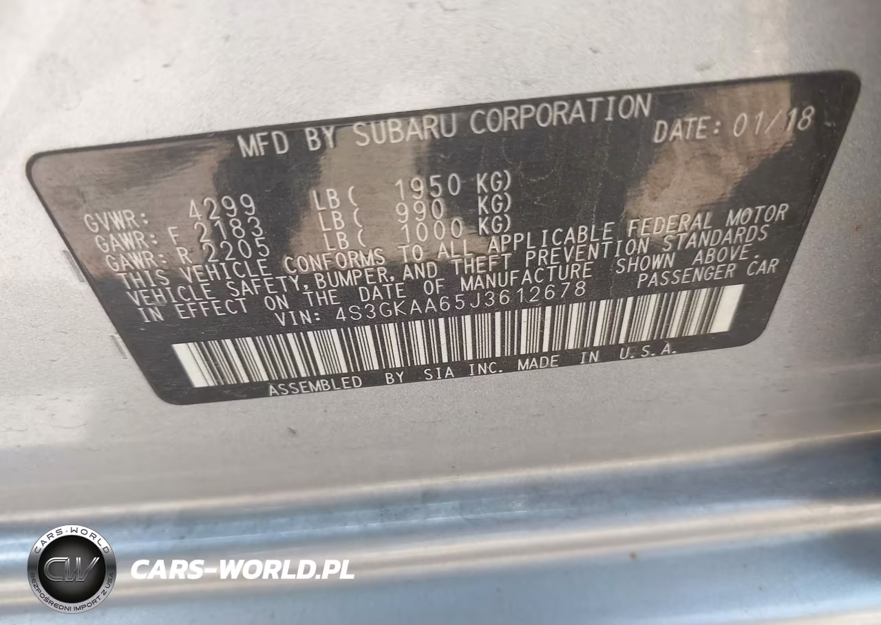 2018 Subaru Impreza VIN:4S3GKAA65J3612678 - 9