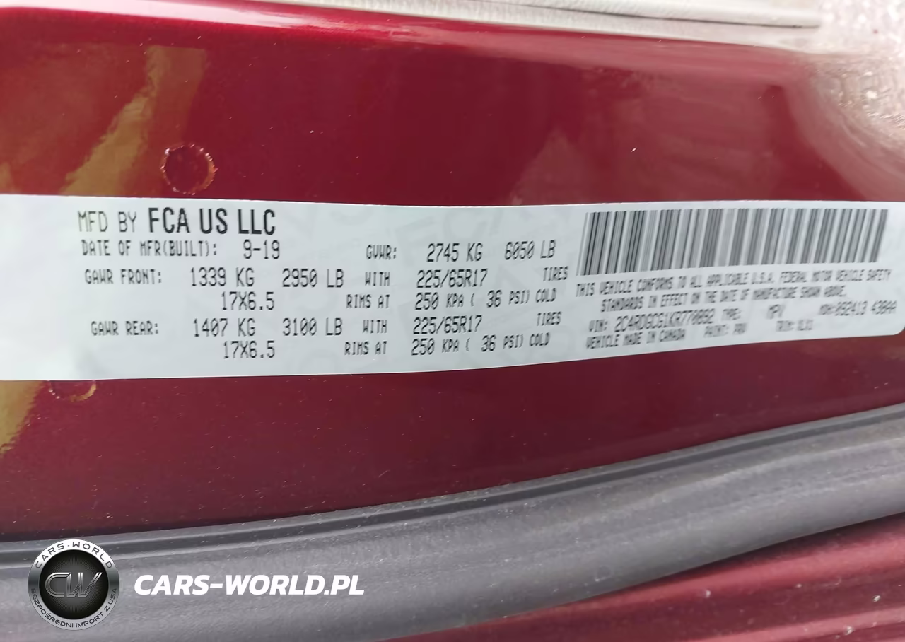 2019 Dodge Grand Caravan Sxt VIN:2C4RDGCG1KR770892 - 9