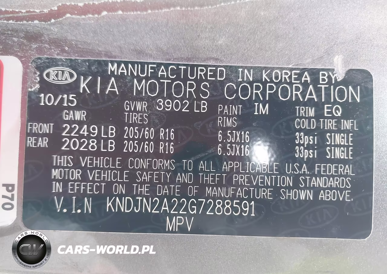 2016 Kia Soul VIN:KNDJN2A22G7288591 - 9