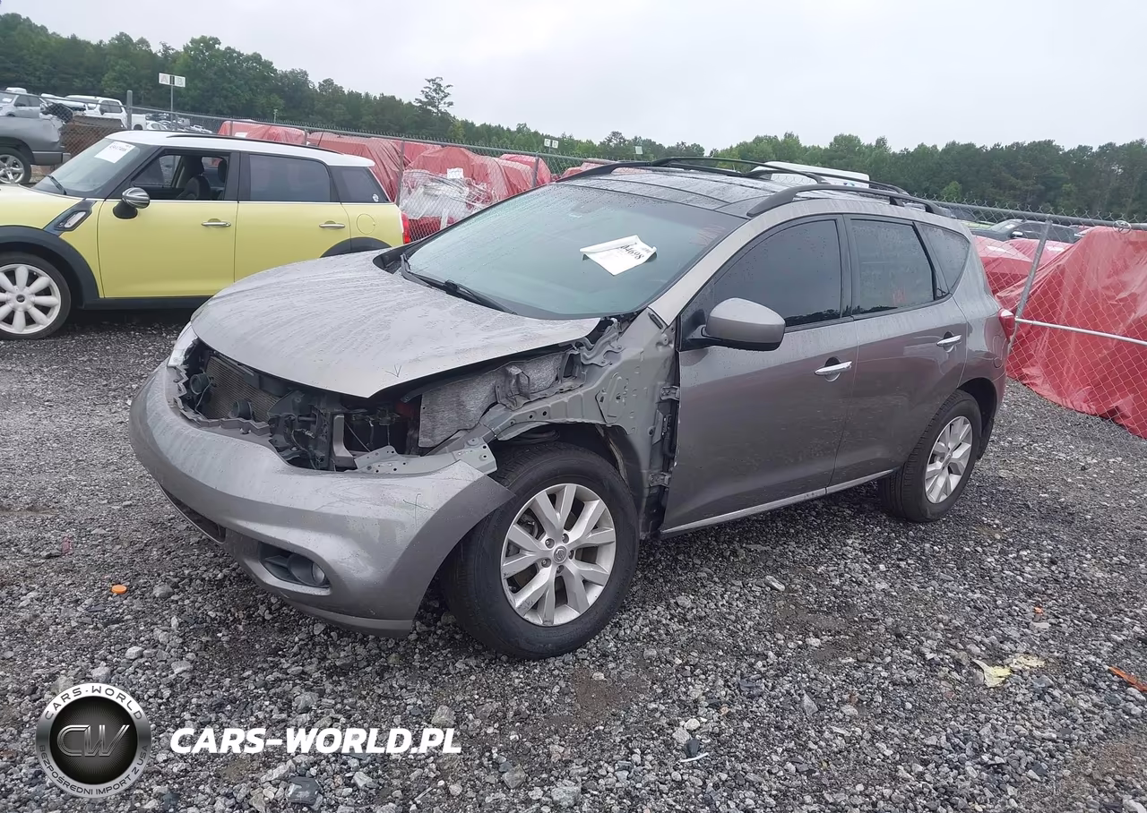 2012 Nissan Murano Sl VIN:JN8AZ1MU5CW106690 - 2