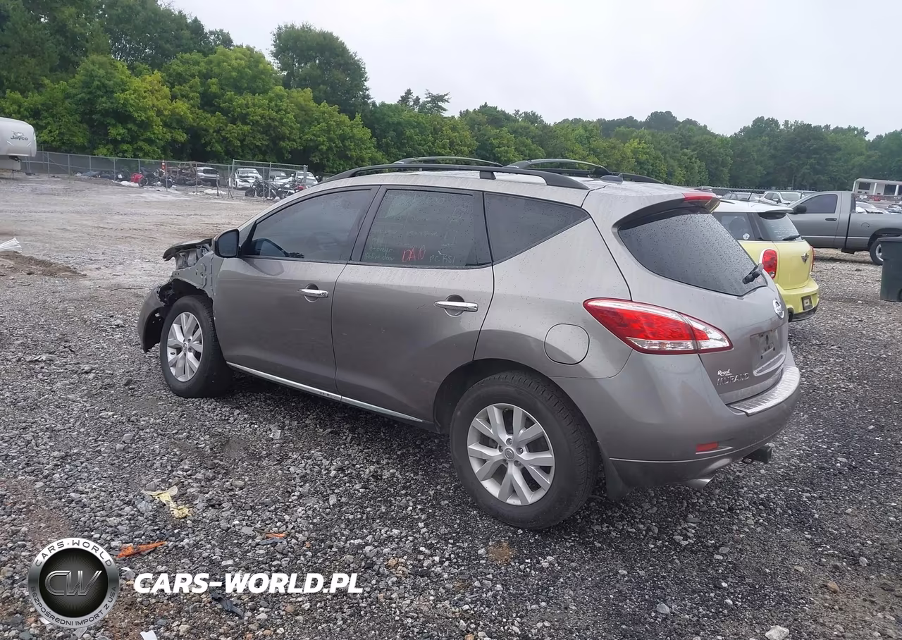2012 Nissan Murano Sl VIN:JN8AZ1MU5CW106690 - 3