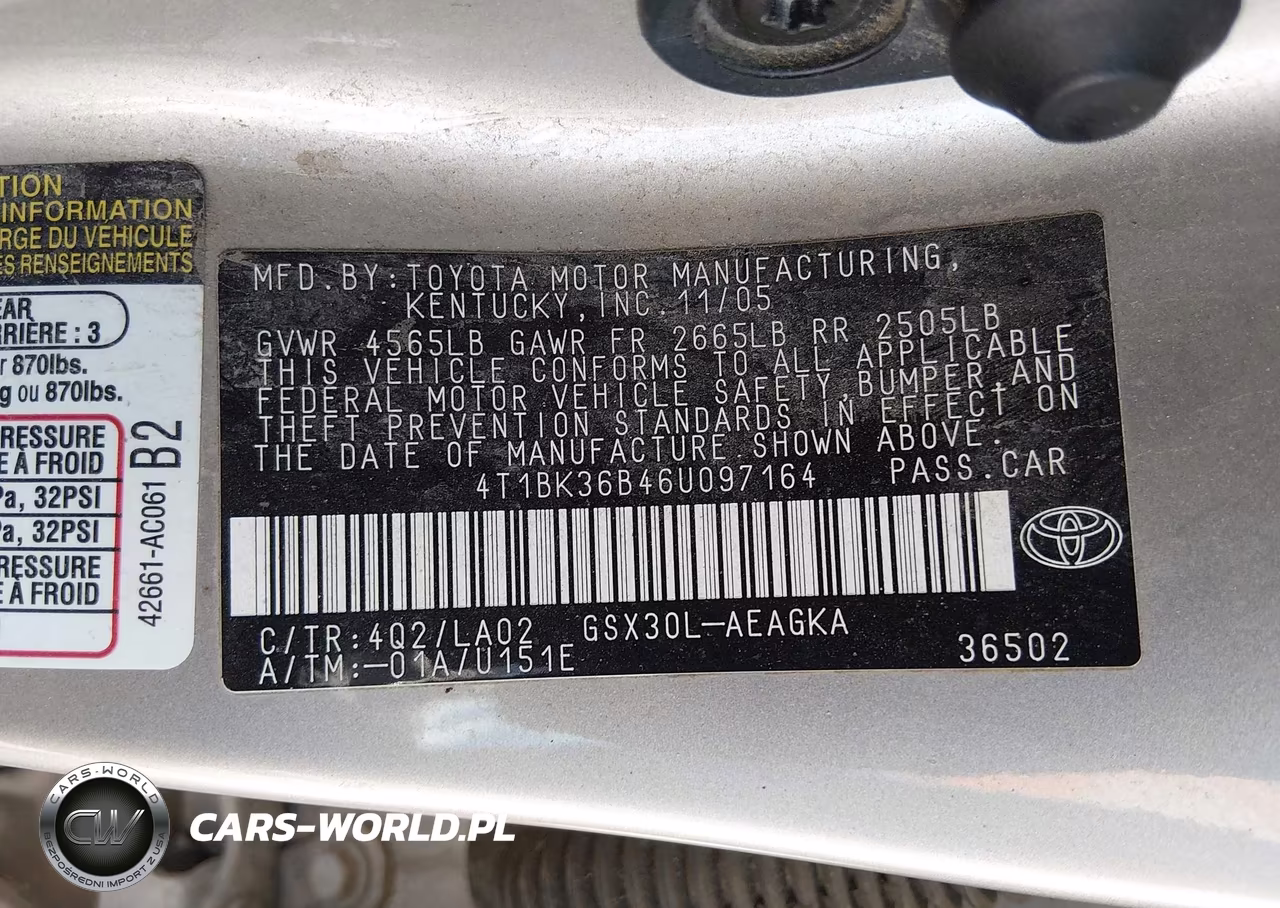 2006 Toyota Avalon Xls VIN:4T1BK36B46U097164 - 9