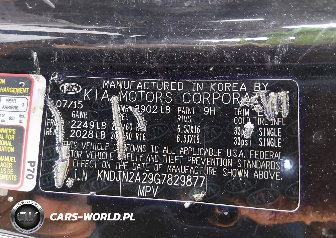 2016 Kia Soul VIN:KNDJN2A29G7829877 - 9