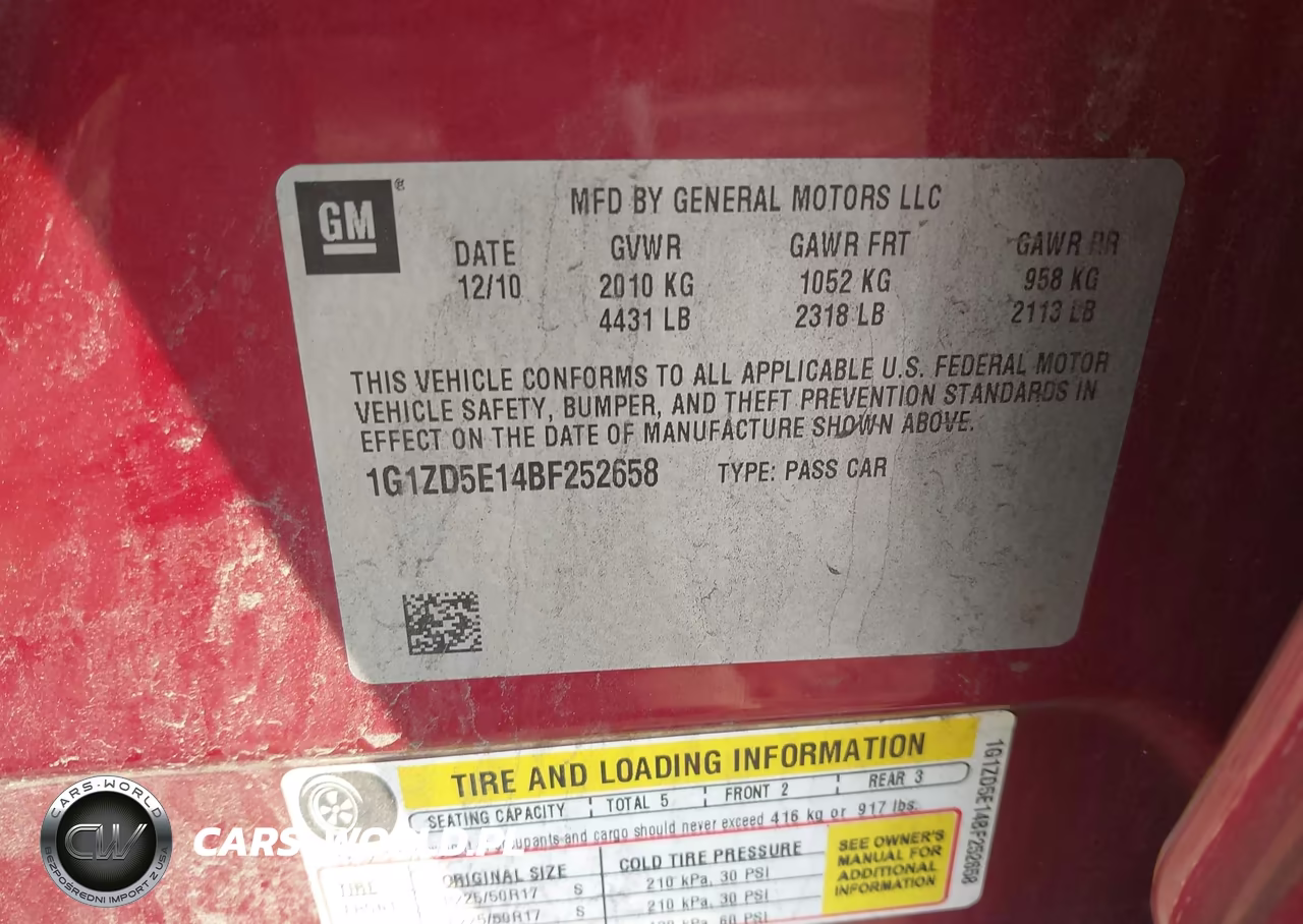 2011 Chevrolet Malibu 2Lt VIN:1G1ZD5E14BF252658 - 9
