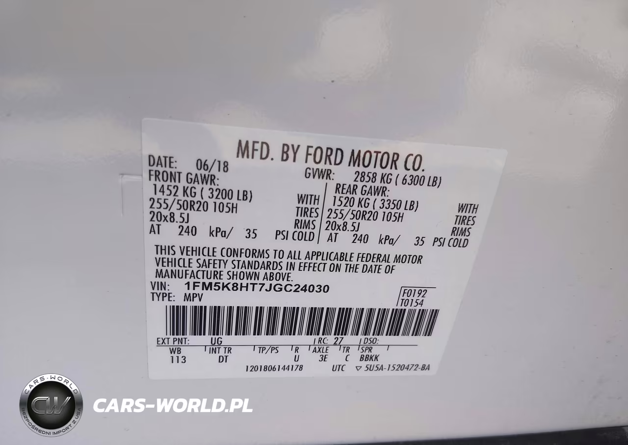 2018 Ford Explorer Platinum VIN:1FM5K8HT7JGC24030 - 9