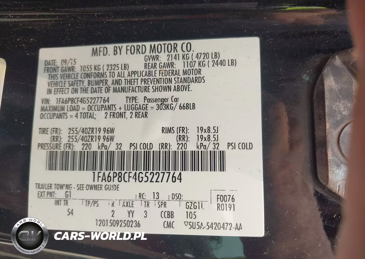 2016 Ford Mustang Gt Premium VIN:1FA6P8CF4G5227764 - 9