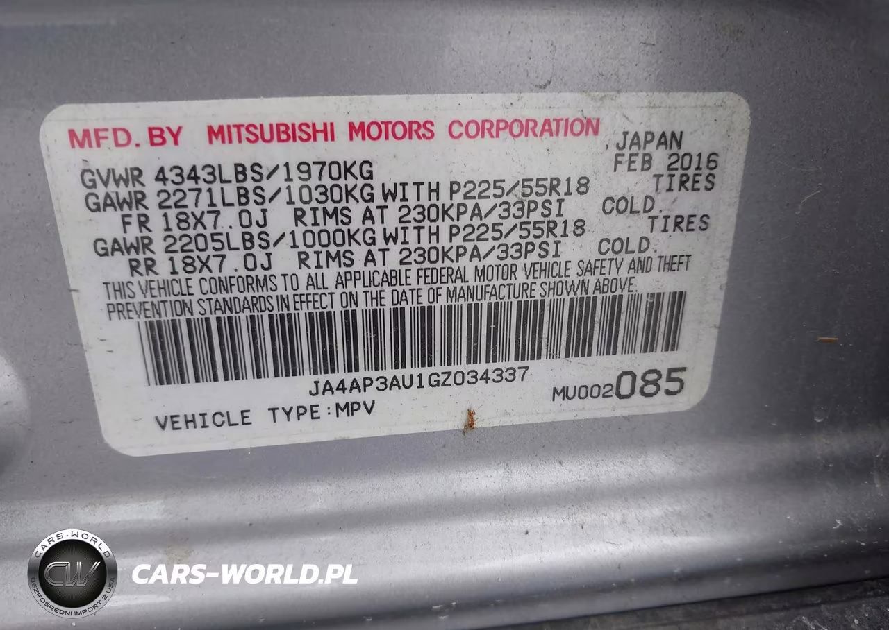 2016 Mitsubishi Outlander Sport 2.0 Es VIN:JA4AP3AU1GZ034337 - 9