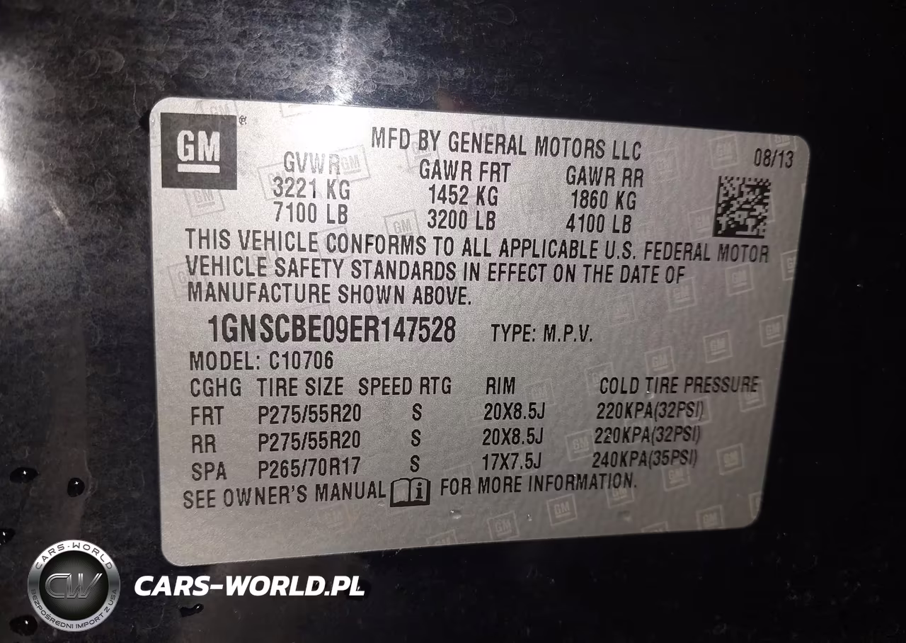 2014 Chevrolet Tahoe Lt VIN:1GNSCBE09ER147528 - 9