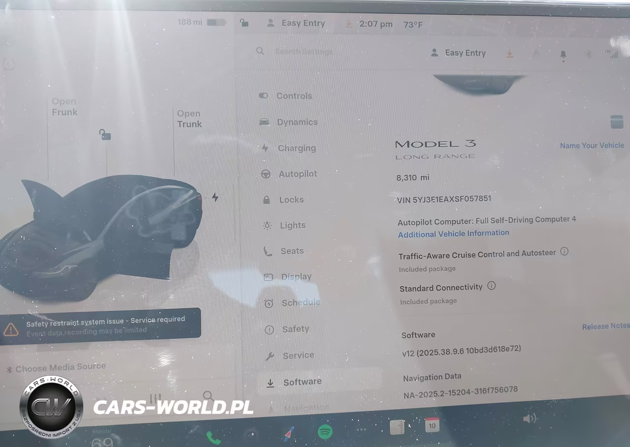 2025 Tesla Model 3 Long Range Rear-Wheel Drive-Standard Rear-Wheel Drive VIN:5YJ3E1EAXSF057851 - 7