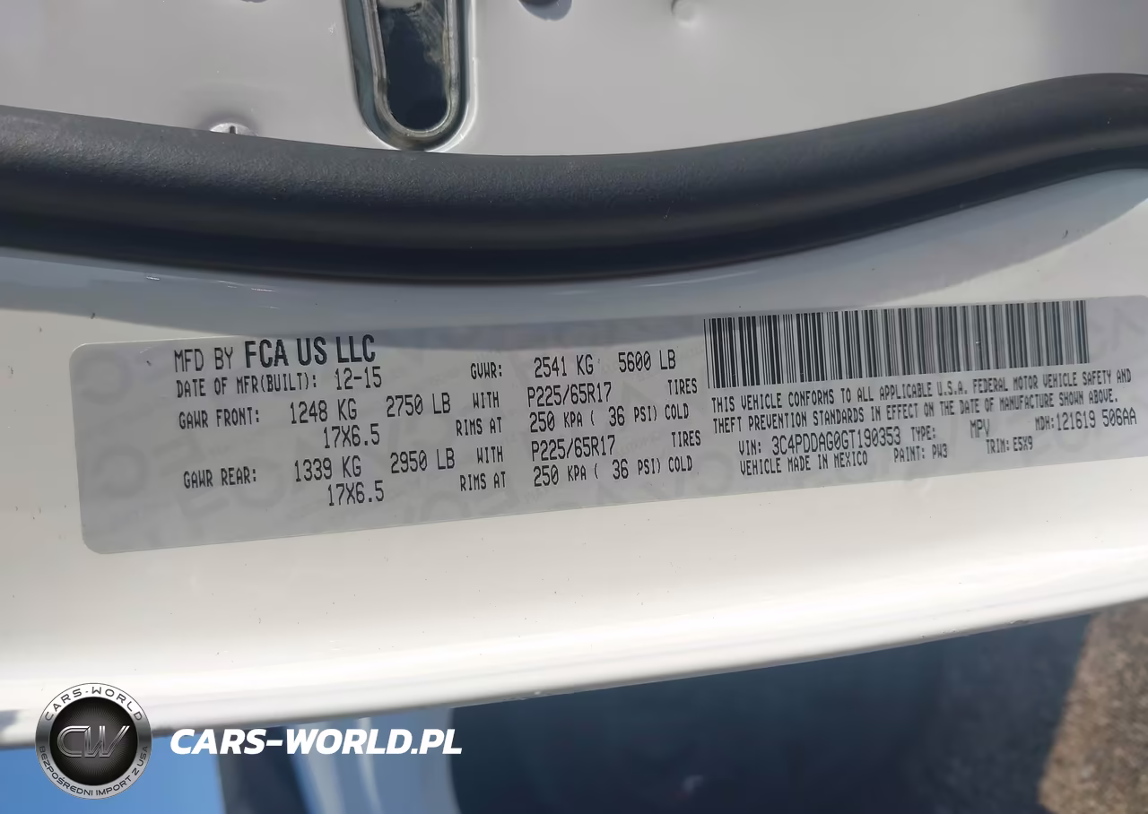 2016 Dodge Journey Se VIN:3C4PDDAG0GT190353 - 9