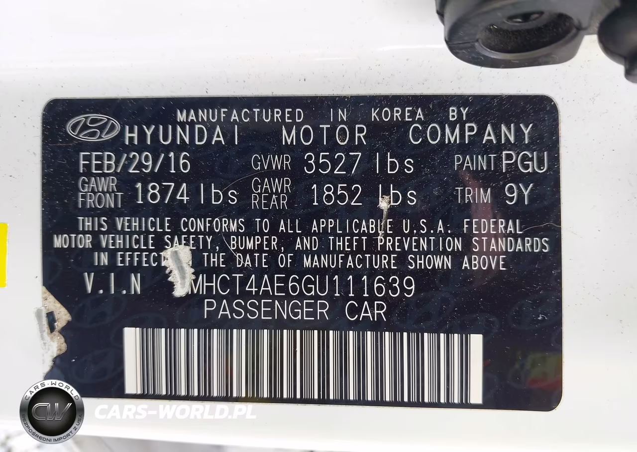 2016 Hyundai Accent Se VIN:KMHCT4AE6GU111639 - 9