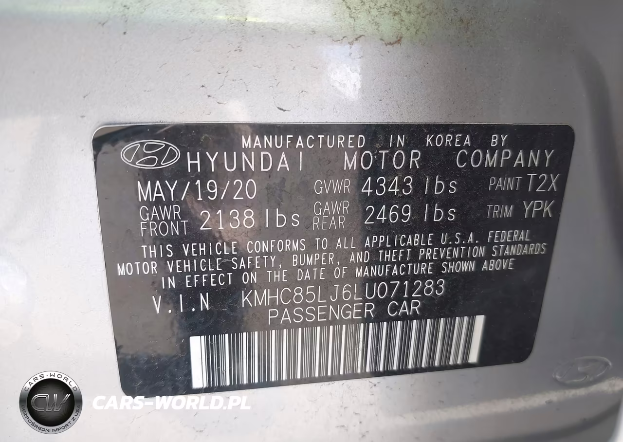 2020 Hyundai Ioniq Electric Limited VIN:KMHC85LJ6LU071283 - 9