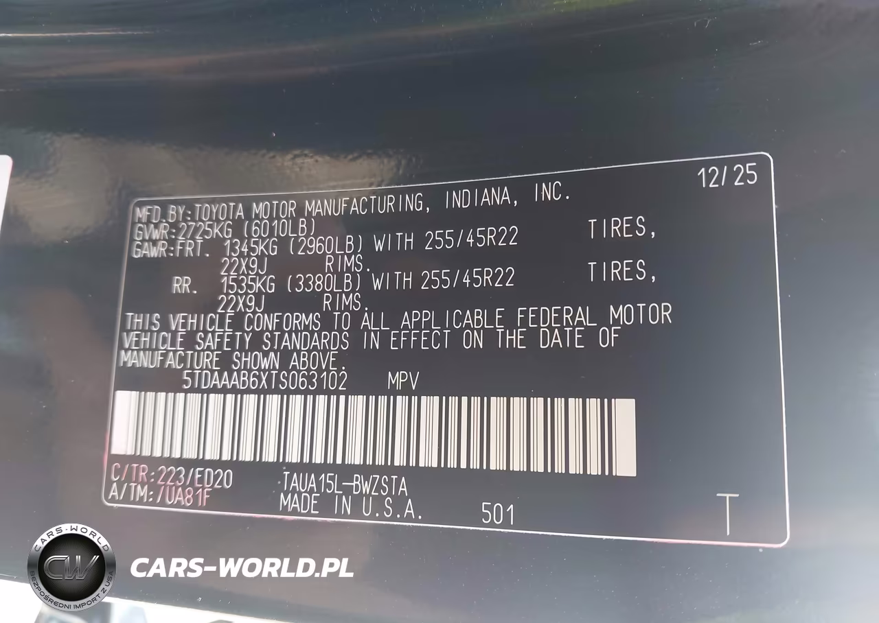 2026 Lexus Tx 350 F Sport Handling VIN:5TDAAAB6XTS063102 - 9