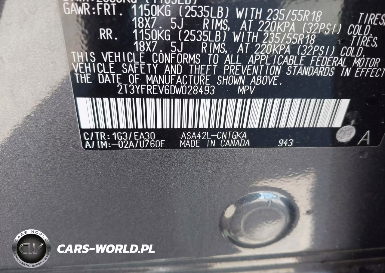 2013 Toyota Rav4 Limited VIN:2T3YFREV6DW028493 - 9