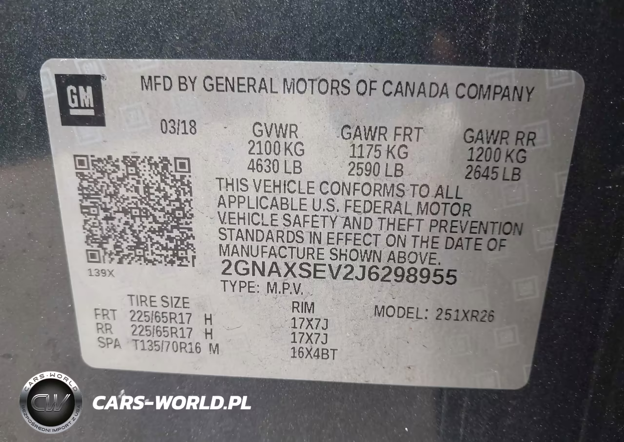 2018 Chevrolet Equinox Lt VIN:2GNAXSEV2J6298955 - 8