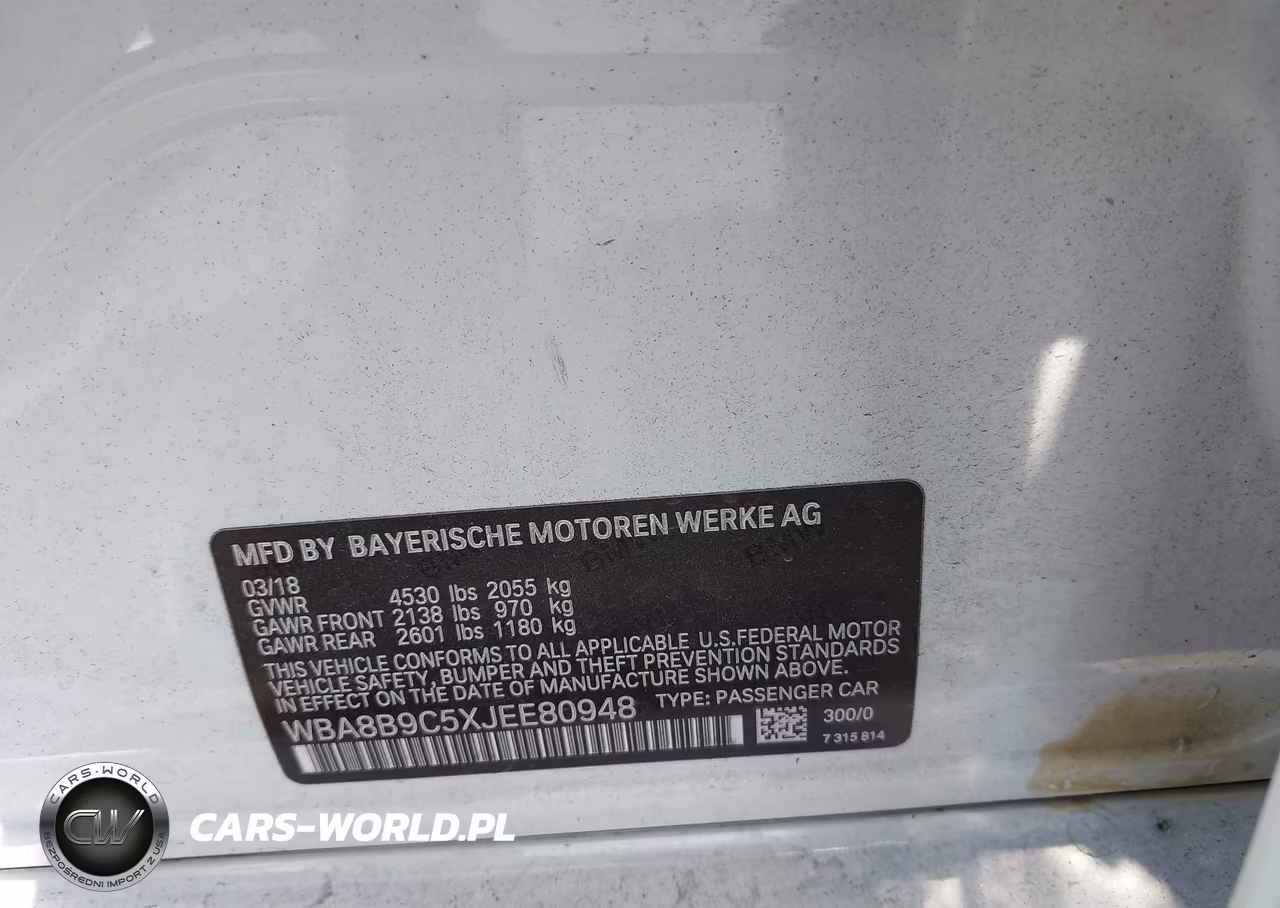 2018 BMW 330I VIN:WBA8B9C5XJEE80948 - 9