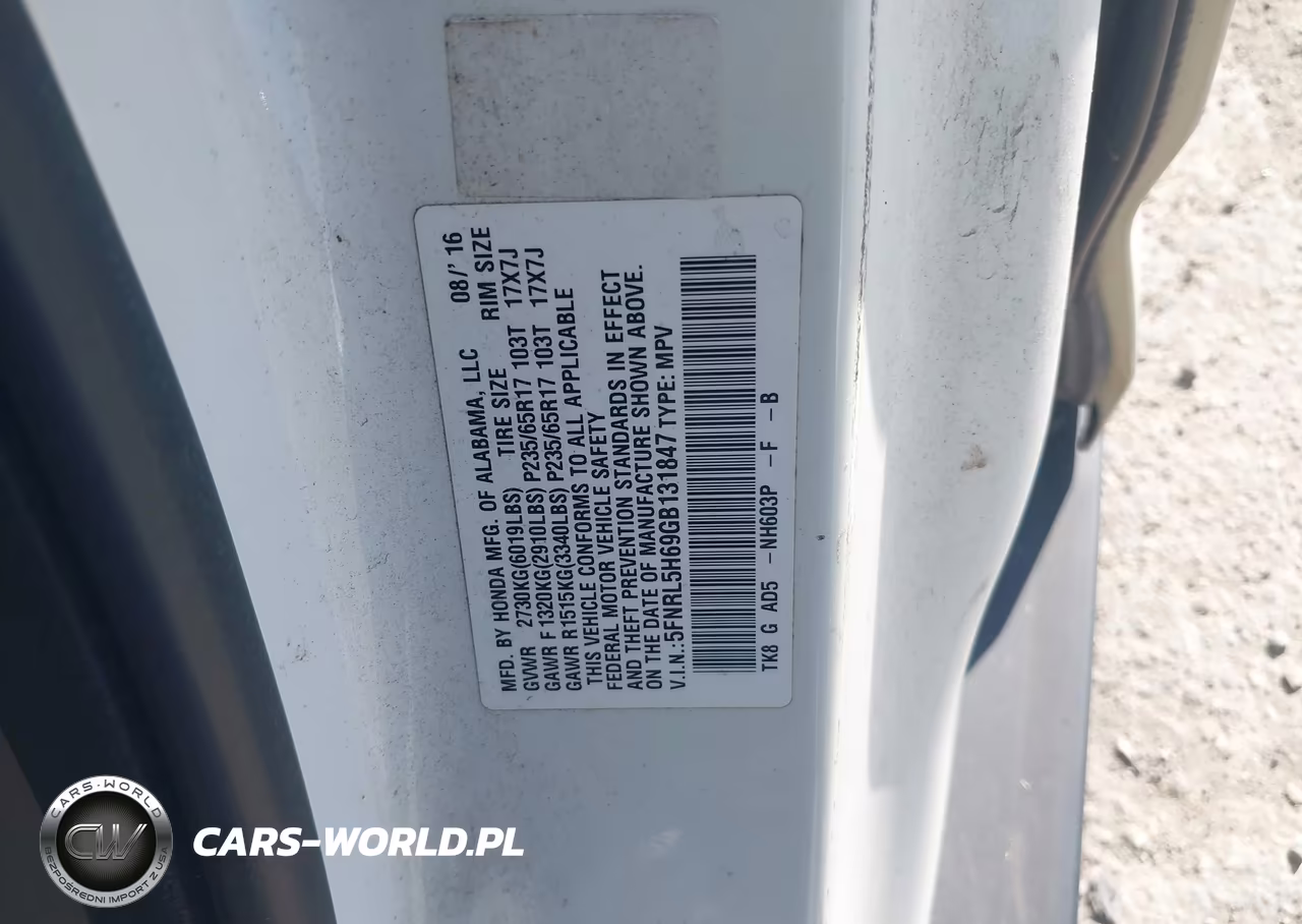 2016 Honda Odyssey Ex-L VIN:5FNRL5H69GB131847 - 9