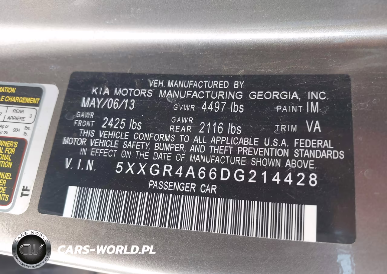 2013 Kia Optima Sx VIN:5XXGR4A66DG214428 - 9