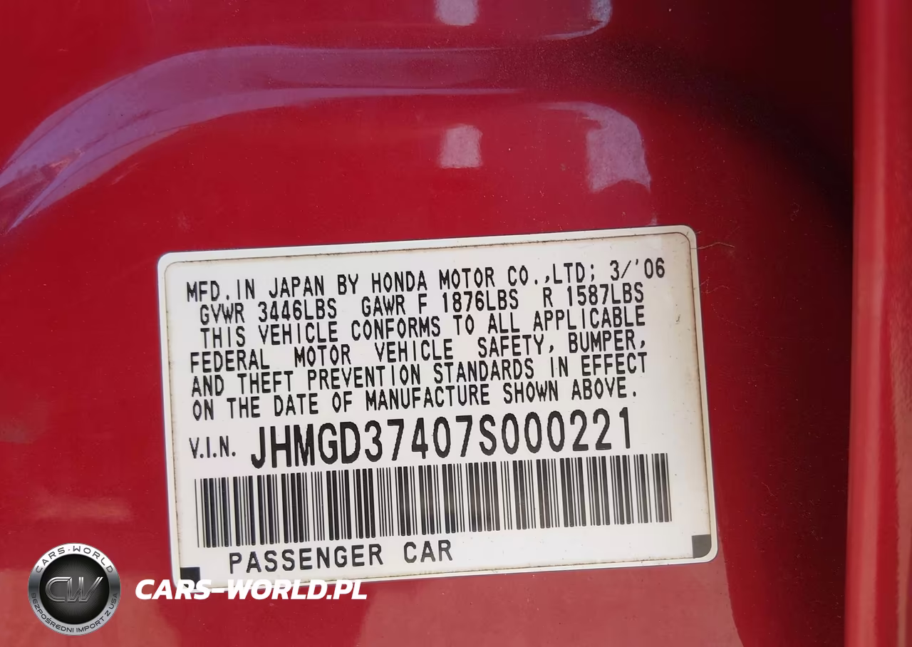2007 Honda Fit VIN:JHMGD37407S000221 - 9