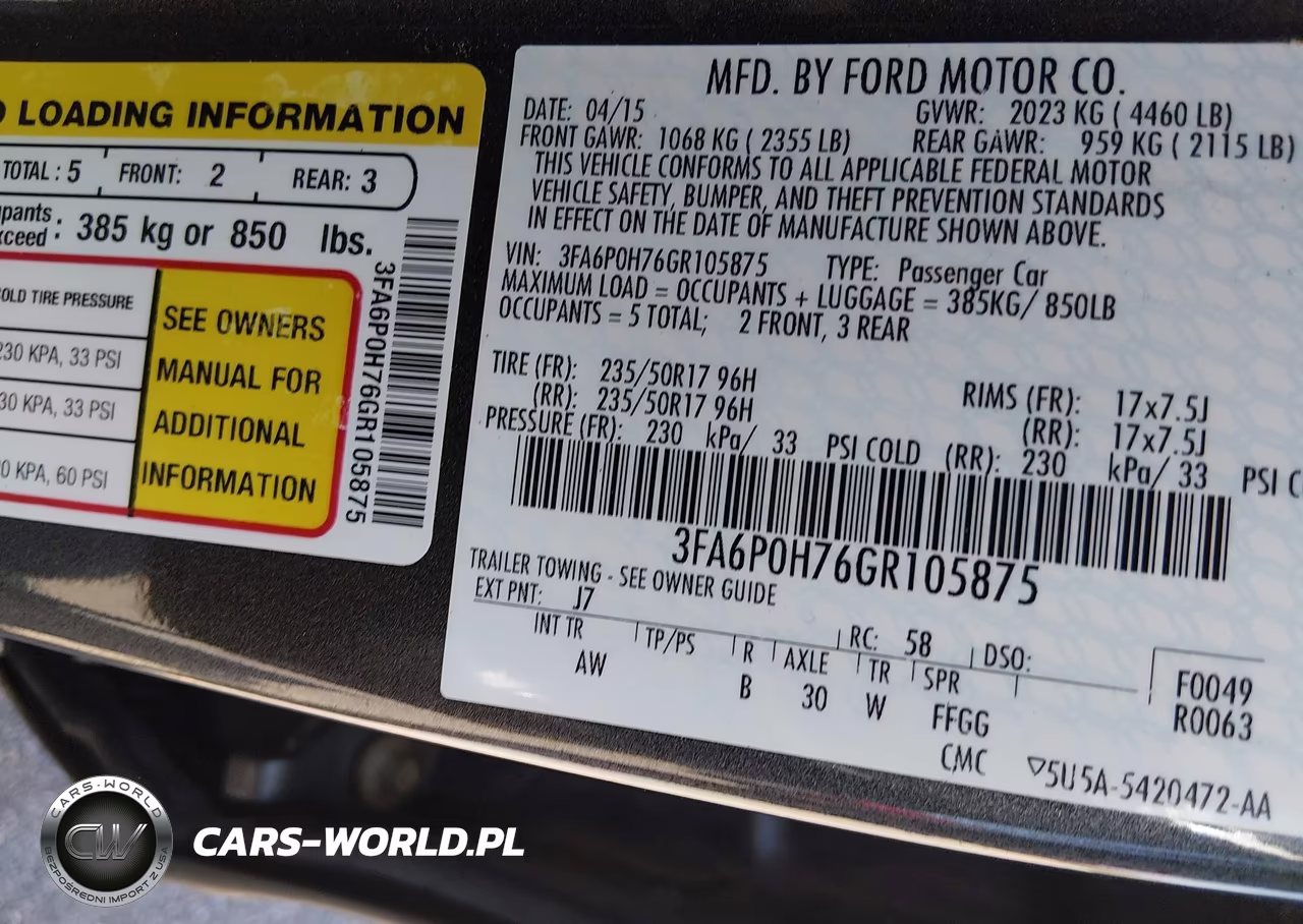 2016 Ford Fusion Se VIN:3FA6P0H76GR105875 - 9