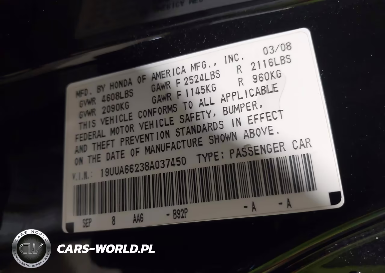2008 Acura Tl 3.2 VIN:19UUA66238A037450 - 9